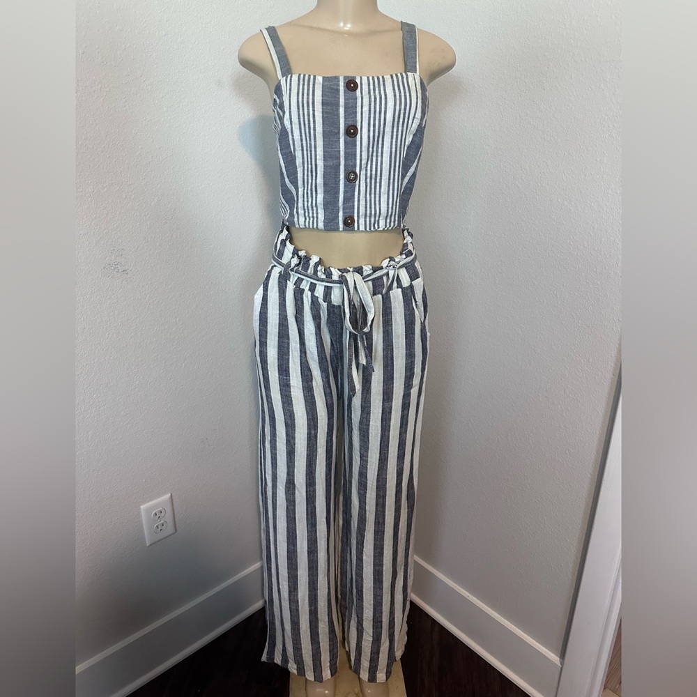 Blue & White Striped Set (Medium & XL)